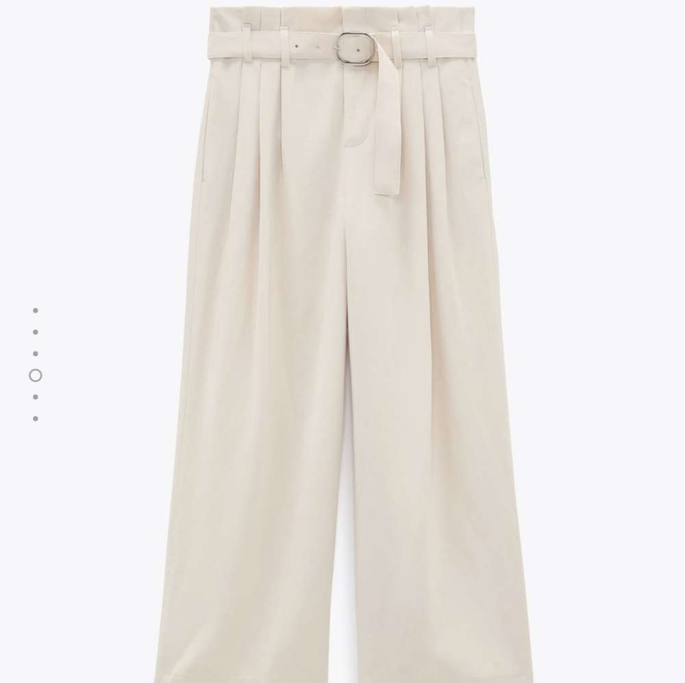 Zara wide leg belted pants - Picture 4 of 6